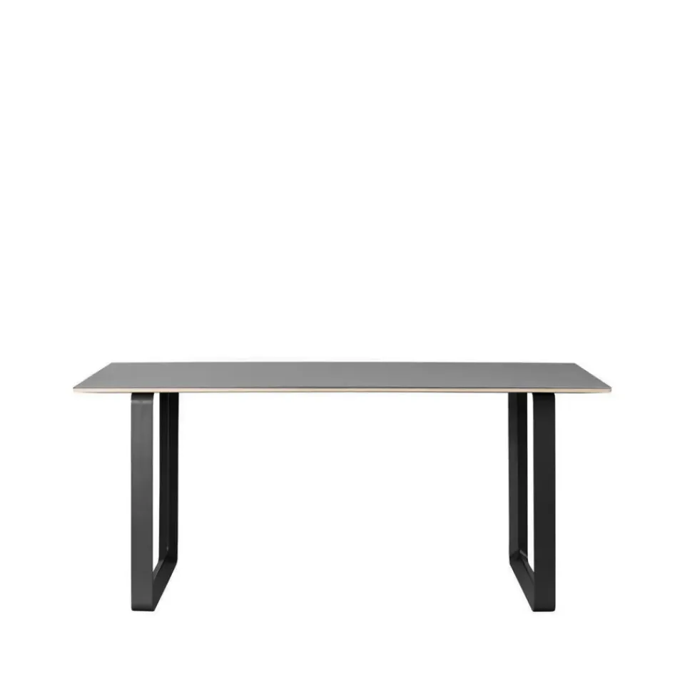 Muuto Dining Tables*70/70 dining table 170x85 cm, linoleum-Plywood- Black