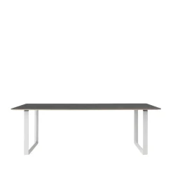 Muuto Dining Tables*70/70 dining table 225x90 cm, linoleum-Plywood-White Black