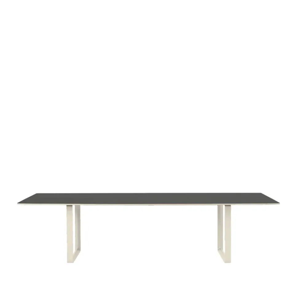 Muuto Dining Tables*70/70 dining table 295x108 cm, linoleum-Plywood-Sand Black