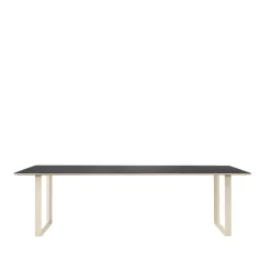 Muuto Dining Tables*70/70 dining table 255x108 cm, linoleum-Plywood-Sand Black