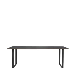 Muuto Dining Tables*70/70 dining table 225x90 cm, linoleum-Plywood- Black