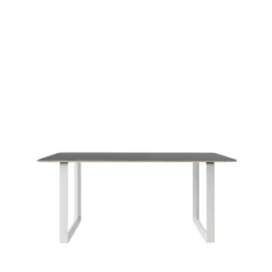 Muuto Dining Tables*70/70 dining table 170x85 cm, linoleum-Plywood-White Black