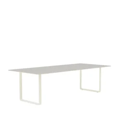Muuto Dining Tables*70/70 dining table 255x108 cm, linoleum-Plywood-Sand Grey