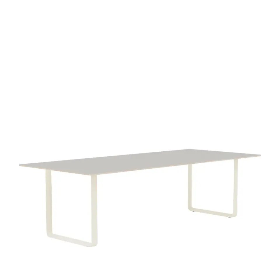 Muuto Dining Tables*70/70 dining table 255x108 cm, linoleum-Plywood-Sand Grey