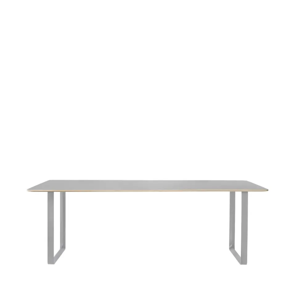 Muuto Dining Tables*70/70 dining table 225x90 cm, linoleum-Plywood- Grey