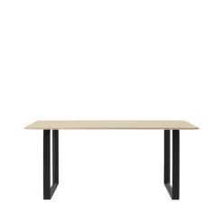 Muuto Dining Tables*70/70 dining table 170x85 cm, Oak veener-Plywood-Black Beige