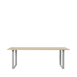 Muuto Dining Tables*70/70 dining table 255x108 cm, Oak veener-Plywood-Grey Beige