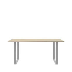 Muuto Dining Tables*70/70 dining table 170x85 cm, Oak veneer-Plywood-Grey Beige