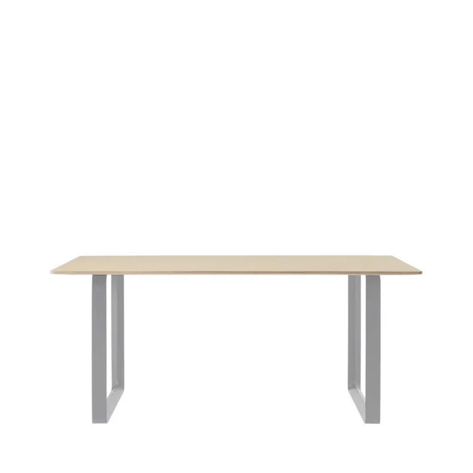 Muuto Dining Tables*70/70 dining table 170x85 cm, Oak veneer-Plywood-Grey Beige