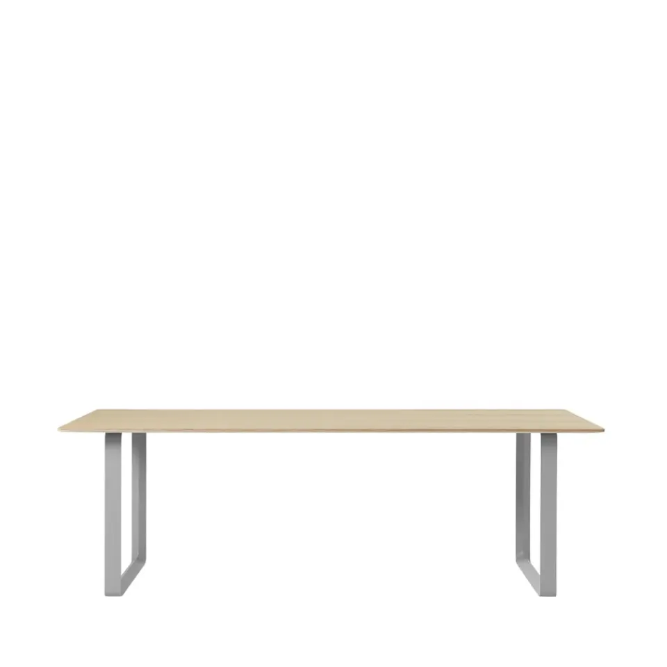Muuto Dining Tables*70/70 dining table 225x90 cm, Oak veneer-Plywood-Grey Beige