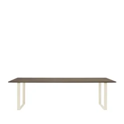Muuto Dining Tables*70/70 dining table 255x108 cm, Solid smoked oak-Sand Beige