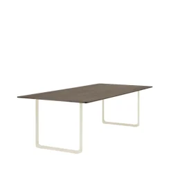 Muuto Dining Tables*70/70 dining table 255x108 cm, Solid smoked oak-Sand Beige