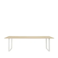 Muuto Dining Tables*70/70 dining table 255x108 cm, Solid oak-White Beige