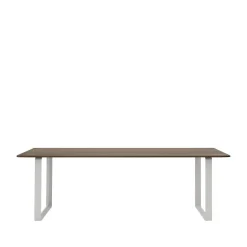 Muuto Dining Tables*70/70 dining table 225x90 cm, Solid smoked oak-Grey Beige