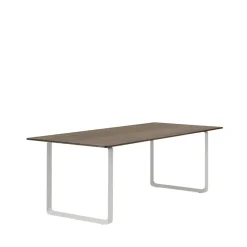 Muuto Dining Tables*70/70 dining table 225x90 cm, Solid smoked oak-Grey Beige