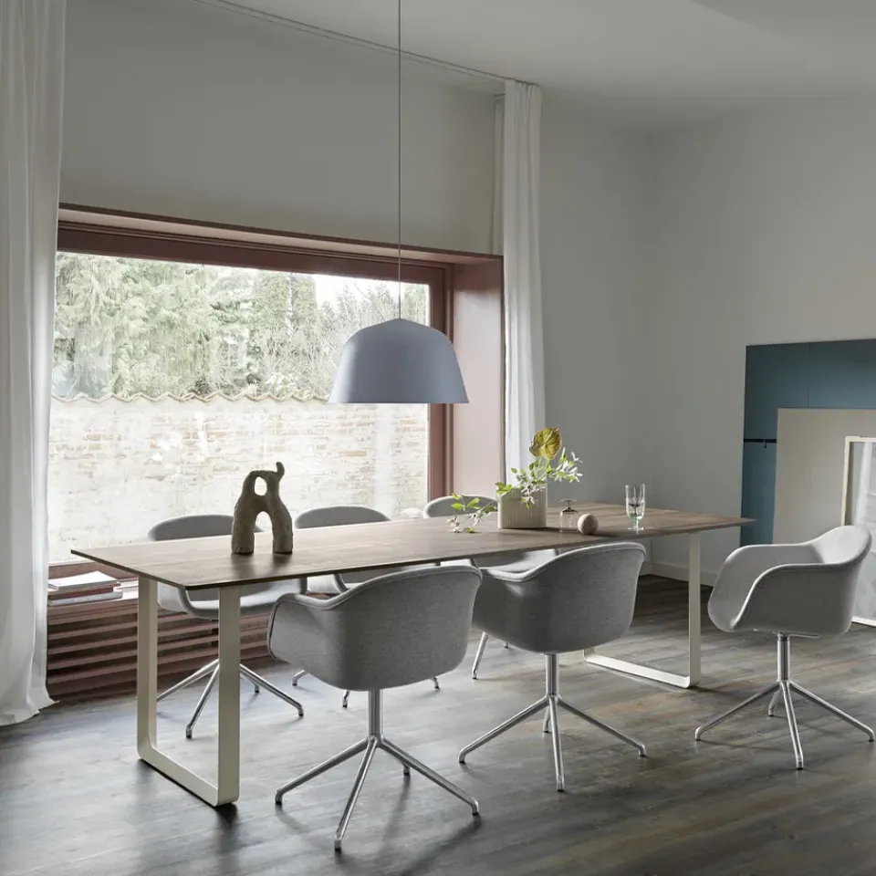 Muuto Dining Tables*70/70 dining table 255x108 cm, Solid oak-Grey Beige
