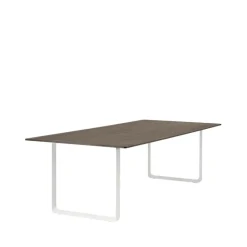 Muuto Dining Tables*70/70 dining table 255x108 cm, Solid smoked oak-White Beige