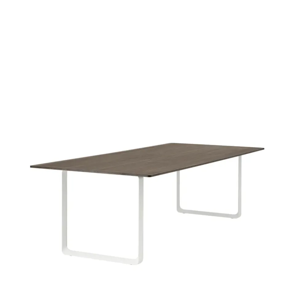 Muuto Dining Tables*70/70 dining table 255x108 cm, Solid smoked oak-White Beige
