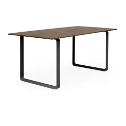 Muuto Dining Tables*70/70 dining table 170x85 cm, Solid smoked oak-Black Beige