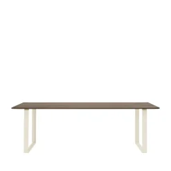 Muuto Dining Tables*70/70 dining table 225x90 cm, Solid smoked oak-Sand Beige