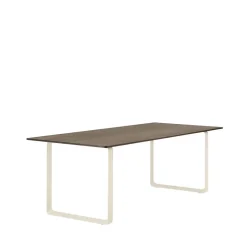 Muuto Dining Tables*70/70 dining table 225x90 cm, Solid smoked oak-Sand Beige