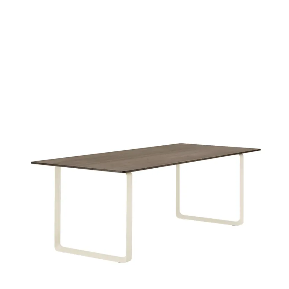 Muuto Dining Tables*70/70 dining table 225x90 cm, Solid smoked oak-Sand Beige