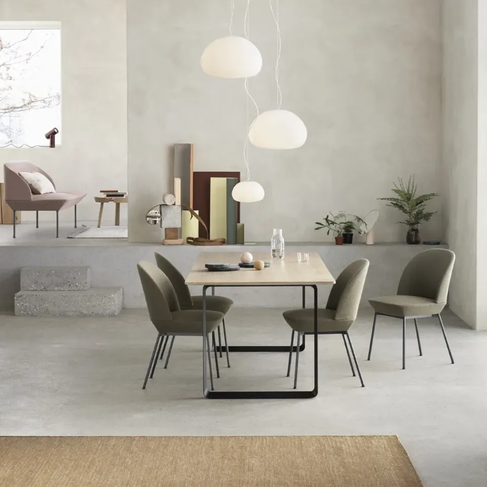 Muuto Dining Tables*70/70 dining table 225x90 cm, Solid smoked oak-Sand Beige