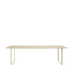 Muuto Dining Tables*70/70 dining table 255x108 cm, Solid oak-Sand Beige