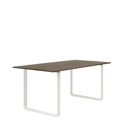 Muuto Dining Tables*70/70 dining table 170x85 cm, Solid smoked oak-White Beige