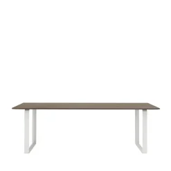 Muuto Dining Tables*70/70 dining table 225x90 cm, Solid smoked oak-White Beige