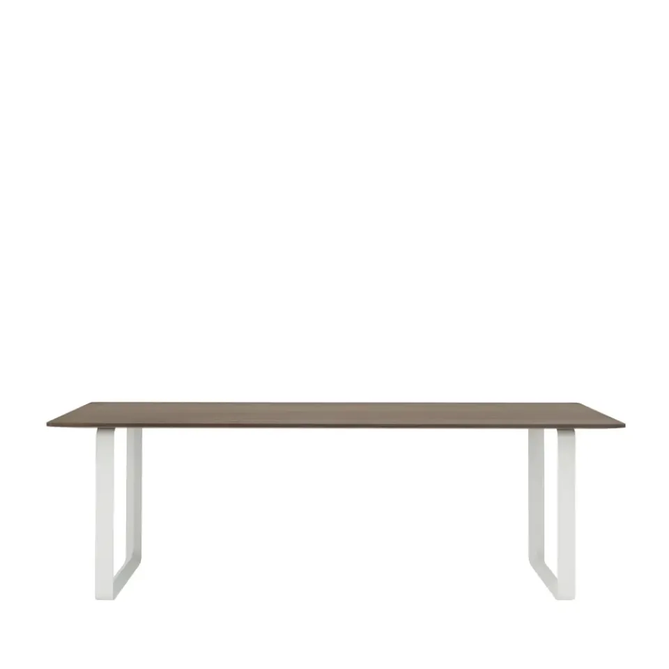 Muuto Dining Tables*70/70 dining table 225x90 cm, Solid smoked oak-White Beige