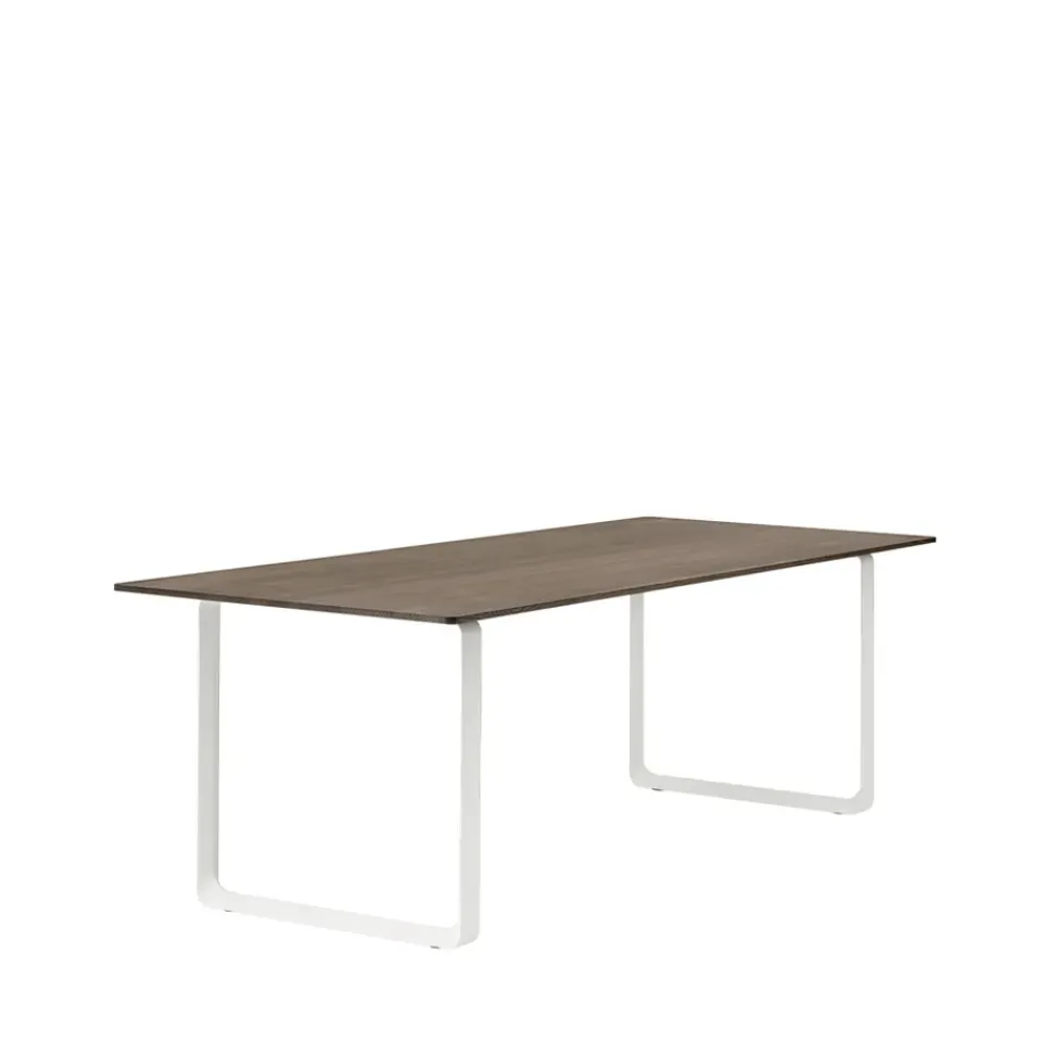 Muuto Dining Tables*70/70 dining table 225x90 cm, Solid smoked oak-White Beige