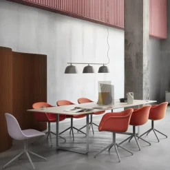 Muuto Dining Tables*70/70 dining table 295x108 cm, Sollid oak-Black Beige