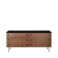 GUBI Dressers & Drawer Units*62 Dresser, American walnut, 6 drawers Brown