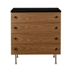 GUBI Dressers & Drawer Units*62 Dresser, American walnut, 4 drawers Brown