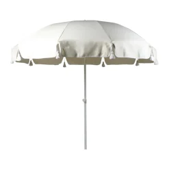 Fri Form Sun Protection*90 parasol, Nature, Ø220 cm White