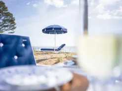 Fri Form Sun Protection*90 parasol, Navy , Ø220 cm Blue