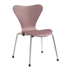 Fritz Hansen Children's Chairs|Children's Chairs*3177 Series 7 children's chair, Wild rose painted ash-chrome PinkSilver-coloured