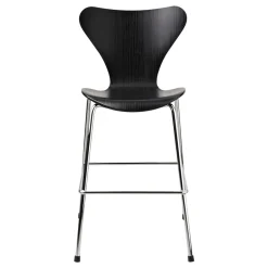 Fritz Hansen Children's Chairs|Children's Chairs*3177 Series 7 Junior chair chrome, Black