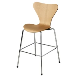 Fritz Hansen Children's Chairs|Children's Chairs*3177 Series 7 Junior chair chrome, Oak Beige