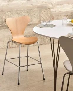 Fritz Hansen Children's Chairs|Children's Chairs*3177 Series 7 Junior chair chrome, Oak Beige