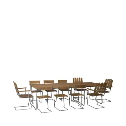 Grythyttan Stålmöbler Seating*A2 armchair, Oak oil-hot-dip galvanized stand Beige