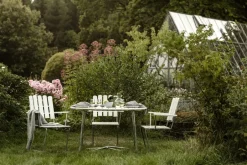 Grythyttan Stålmöbler Seating*A2 armchair, lacquer oak-hot-dip galvanized White