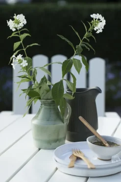 Grythyttan Stålmöbler Table For Outdoor Use*9A dining table, lacquered oak Ø100 cm White