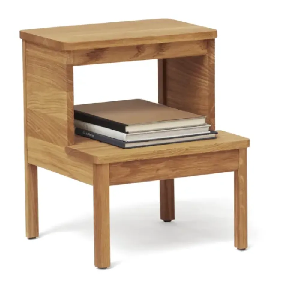 Form & Refine Stools*A line step stool, Oak Brown