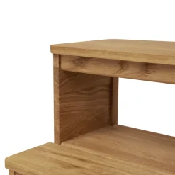 Form & Refine Stools*A line step stool, Oak Brown
