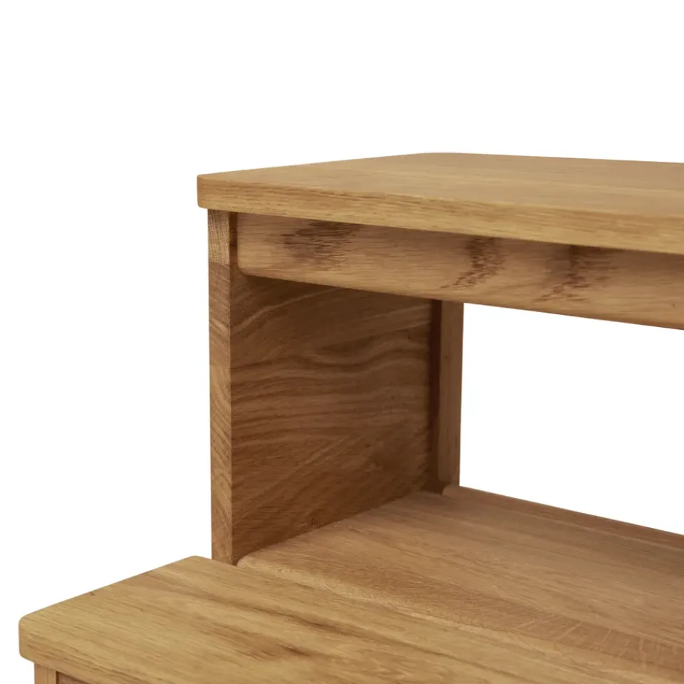 Form & Refine Stools*A line step stool, Oak Brown
