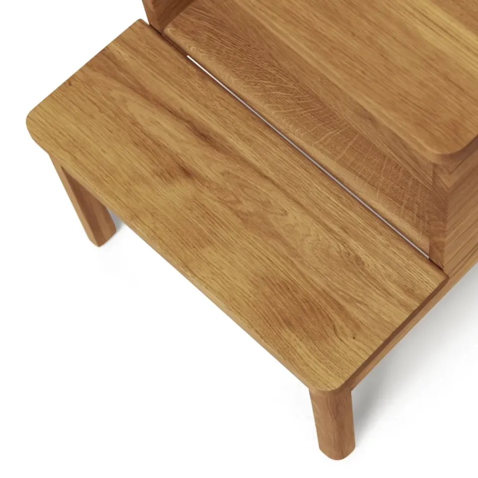 Form & Refine Stools*A line step stool, Oak Brown