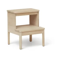 Form & Refine Stools*A line step stool, White oak Beige