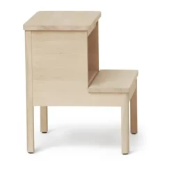 Form & Refine Stools*A line step stool, White oak Beige